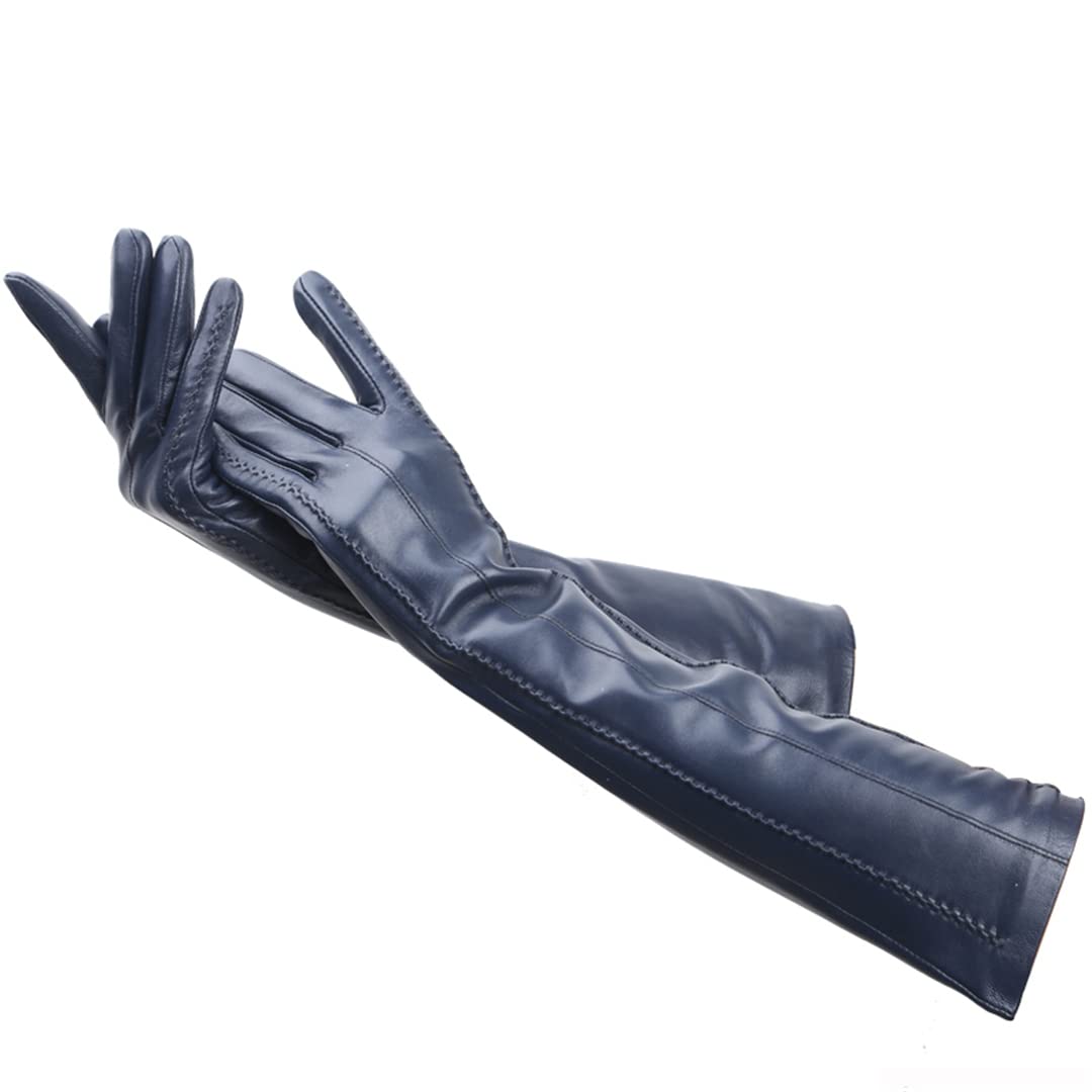 Amazon.co.jp: ベージュ ロング レザー グローブ 女性用 高級