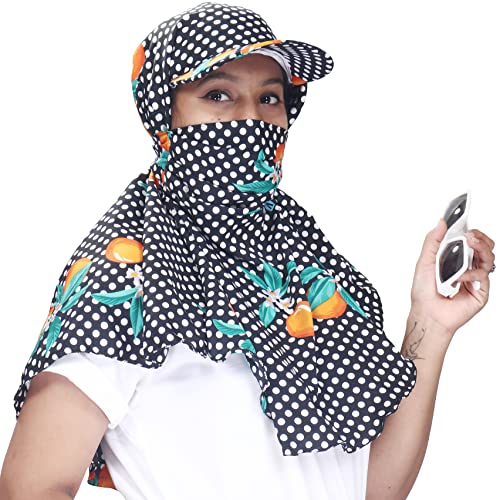 Image of Kavach Ready-to-wear Printed Fashionable full face covering comfortable soft Mask Scarf for pollution sun dust heat protection in summer