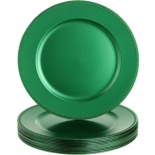 Gerrii 12 Pcs Metallic Bead Charger Plates 13 Inch...
