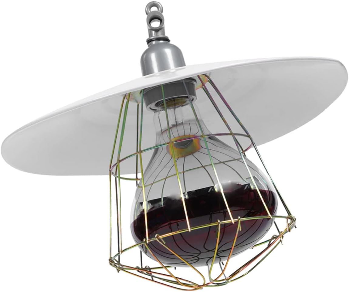 Livestock Cage Heating Lamp Infrared Heat Lamp for Squirrel and Puppies Easy Install Heating Light