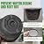 Usocik 4 Pack 10 inch Plant Pots, Retro Pattern Planters with Drainage Holes and Saucer, Sturdy Plastic Garden Flower Pots for Indoor & Outdoor Plants