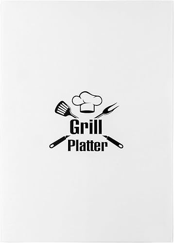 Vista 7 de R HORSE Plato de parrilla para padre, plato de regalo para abuelo, barbacoa, plato blanco ovalado, para servir abuelo, hombres, día del padre