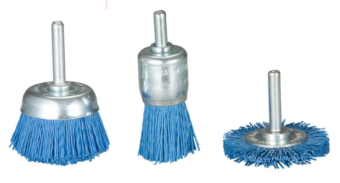 Makita D-70758 3 Pieces Drill Nylon Brush Set 240 Grit