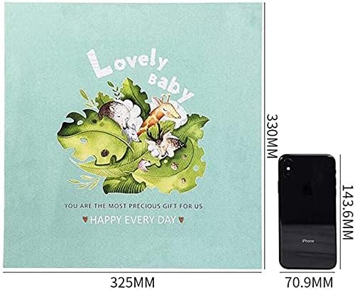 Handmade DIY Photo Album, Paste Type, Matte Suede Cover, Travel Diary Record Book, Wedding Photo Album, Couple Album(Color:B)