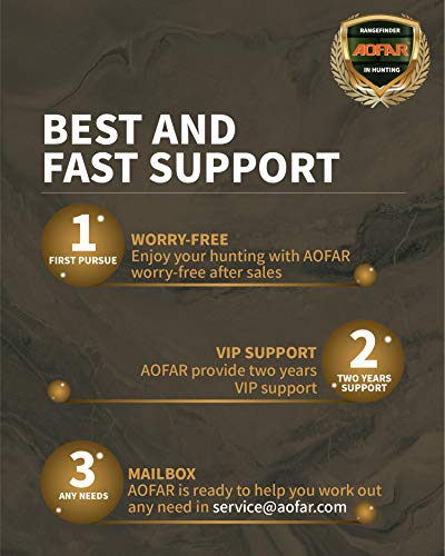 AOFAR H2 Range Finder for Hunting Archery, 600 Yards with Angle and Horizontal Distance, Shooting Wild Waterproof Coma Rangefinder, 6X 25mm, Range and Bow Mode, Free Battery Gift Package - Thumbnail 6