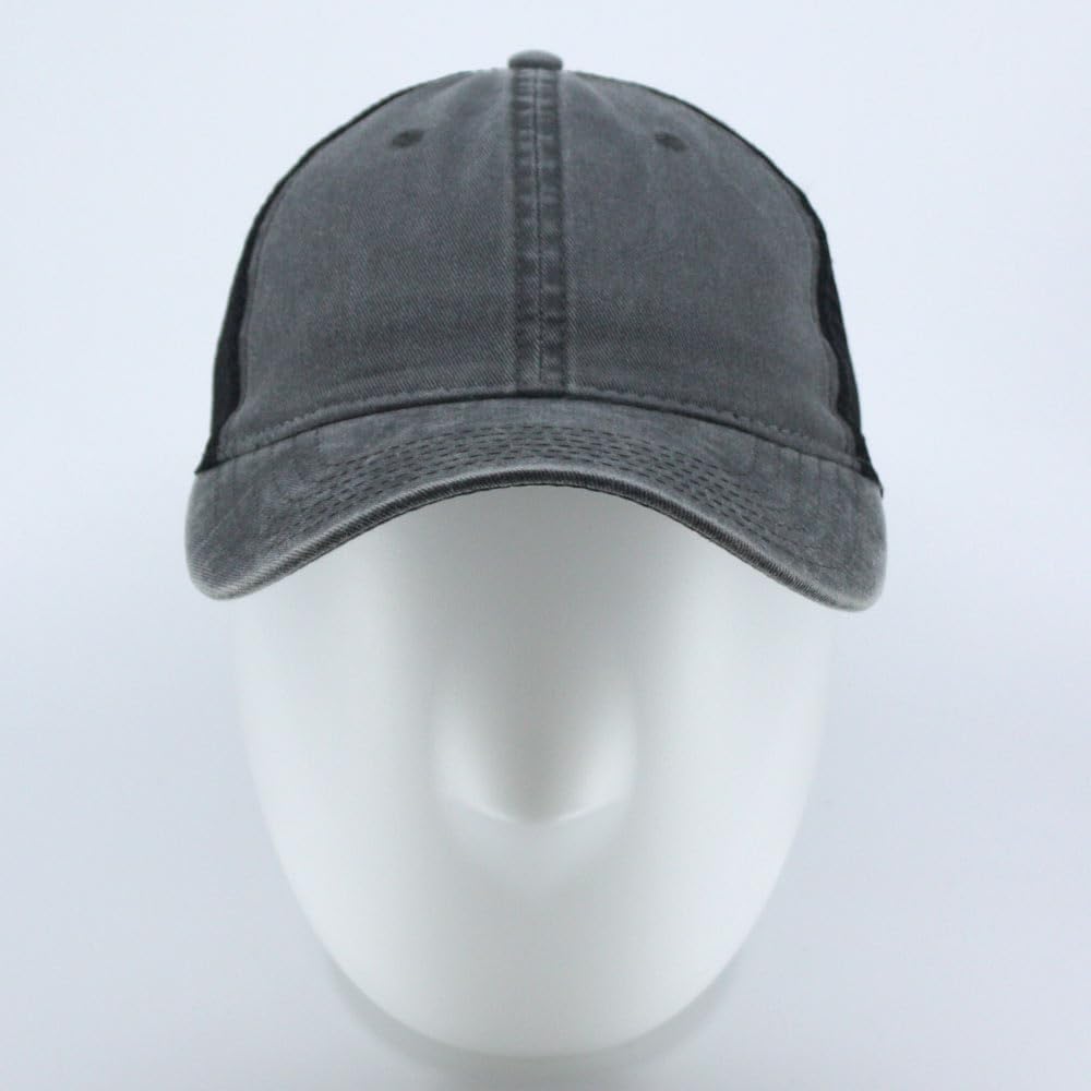 Vintage Washed Cotton Soft Mesh Adjustable Baseball Cap - Image 2
