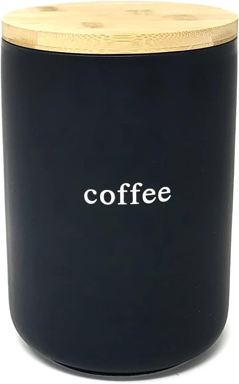 06568 Coffee Canister, Medium, Black