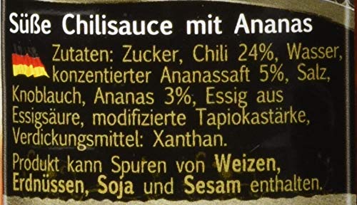 Exotic Food Süße Chilisauce mit Ananas, 6er Pack (6 x 250 g)
