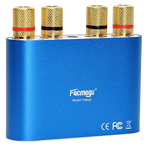 Facmogu F900S 2 Ch Bluetooth Amplifier 160W With Power Supply Adapter Dc 12V 5A, 80W + 80W Bt 5.0 Mini Wireless Audio Power Amp For Home Hifi Stereo Speaker 2023 Upgraded Version #TOP1
