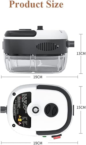 Miniatura 9 de Limpiador de vapor portátil de mano, 2500 W, vapor 105C, presión de 3 BAR, tanque de 33.8 fl oz, ajuste de 6 posiciones, piso, fregadero, automóvil,