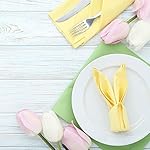 Winlyn 28 Pcs Multicolor Tulips Artificial Flowers Faux Tulip Stems Real Feel PU Tulips Easter Spring Wedding Bouquet Centerpiece Floral Arrangement Cemetery Table Décor 14" Tall - Image 5