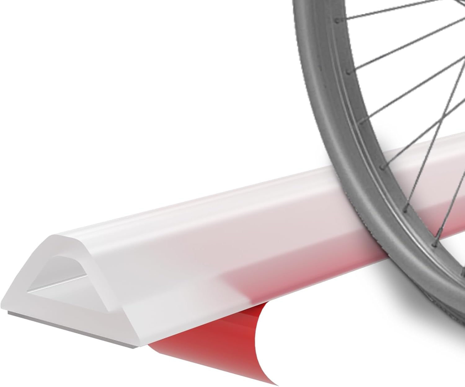 Shower threshold water dam barrier, self-adhesive silicone