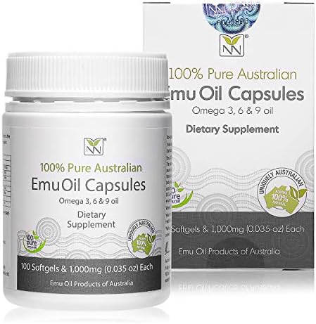 Y-Not Natural - 100% Pure Emu Oil Capsules 1000mg (100 Caps) | Pharmaceutical Grade Dietary Supplement for Heart Health, Joint Support, Metabolism & Hair Growth | Omegas 3, 6 & 9 with Vitamin K2 & CLA