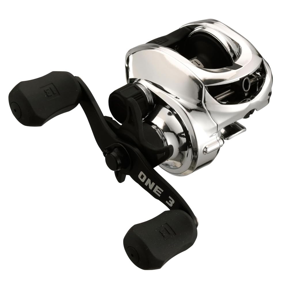 13 FISHING - Origin Chrome - Low-Profile Baitcast Fishing Reel - 8.1:1 Gear Ratio - Right Hand Retrieve (Fresh)