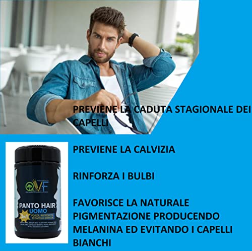 OVF Vitamine per Capelli Uomo, Cheratina, Biotina