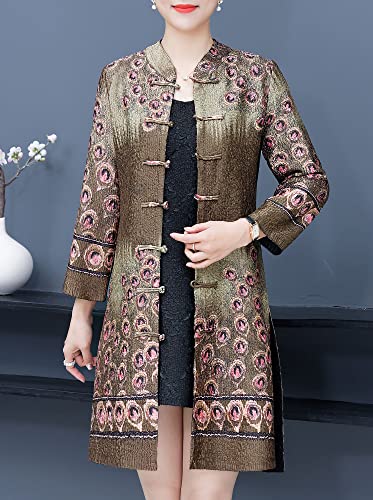 Women’s Reversible Crinkle Texture Long Sleeve Top - Floral/Peacock & Solid Color2