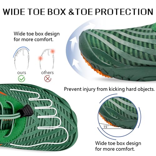 Grounded Barefoot Shoes for Men and Women, Wide Toe Box Minimalist Footwear, Non-Slip Lightweight for Hiking, Walking3