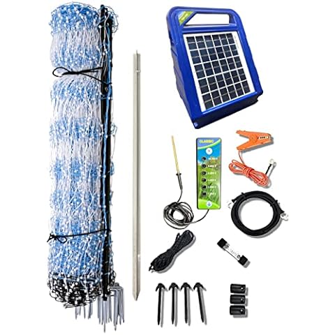 Starkline 42" x 164' Standard Electric Poultry Netting Solar Kit | All-in-One Electric Fence Kit for Backyards, Homesteads, Farms, and Ranches Cover