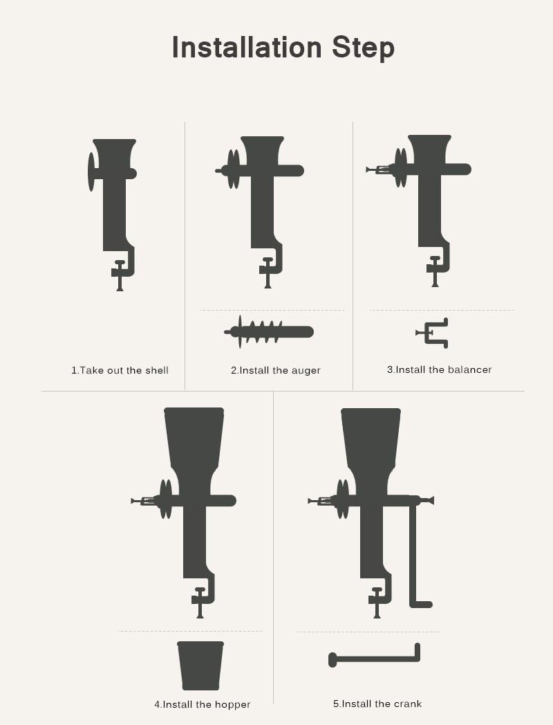 COLIBYOU Manual Grain Grinder Operated Tall Cast Iron Grinder Grain Mill Crank Manual Corn Wheat Coffee Flour Nut Spice Crusher Home Kitchen Hand Machine Tool