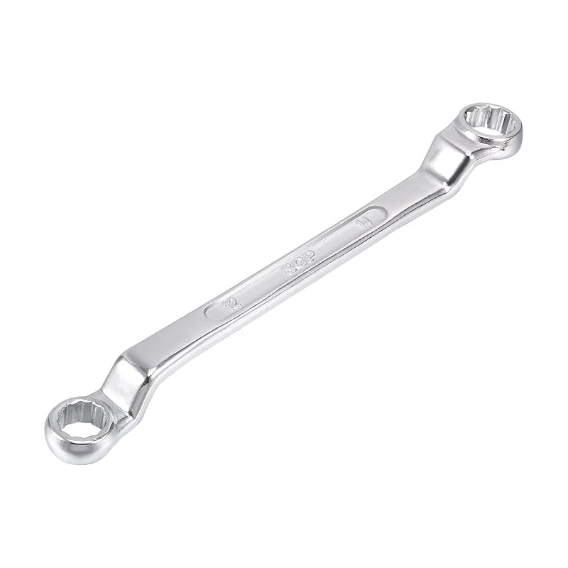 Chave estrela offset dupla 12 mm x 14 mm, 12 pontos, em aço cromo-vanádio uxcell