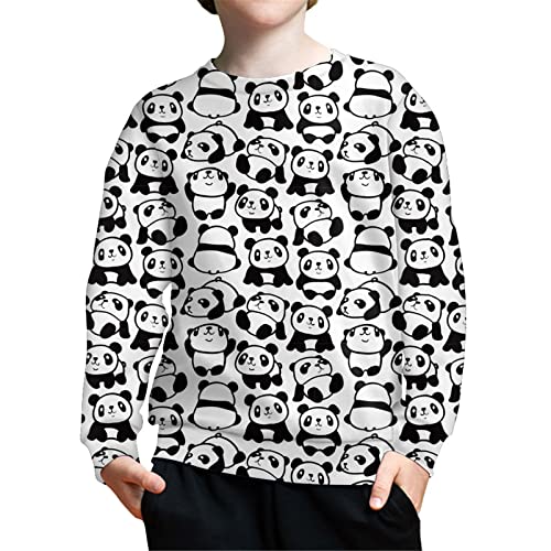 WELLFLYHOM Cute Panda Outfits Sweatshirts for Teen Girls Boys Size 8-10 School Sports Shirts Cricket Clothing Crewneck Fall Clothes Hoodies Kids Juniors Active Tops Sweaters WELLFLYHOM Cute Panda Outfits Sweatshirts for Teen Girls Boys Size 8-10 School Sports Shirts Cricket Clothing Crewneck Fall Clothes Hoodies Kids Juniors Active Tops Sweaters