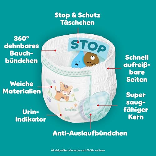 Pampers Baby-Dry Pants Größe 6, 176 Stück, 13-19 kg, 360° auslaufsichere Passform für Tag und Nacht 4