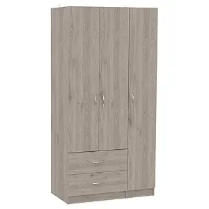 Lakdi The Furniture Co Home & Living Room Furniture Stronge Wooden Wardrobe and 3 Door with Wooden Polish Finish (121433127)