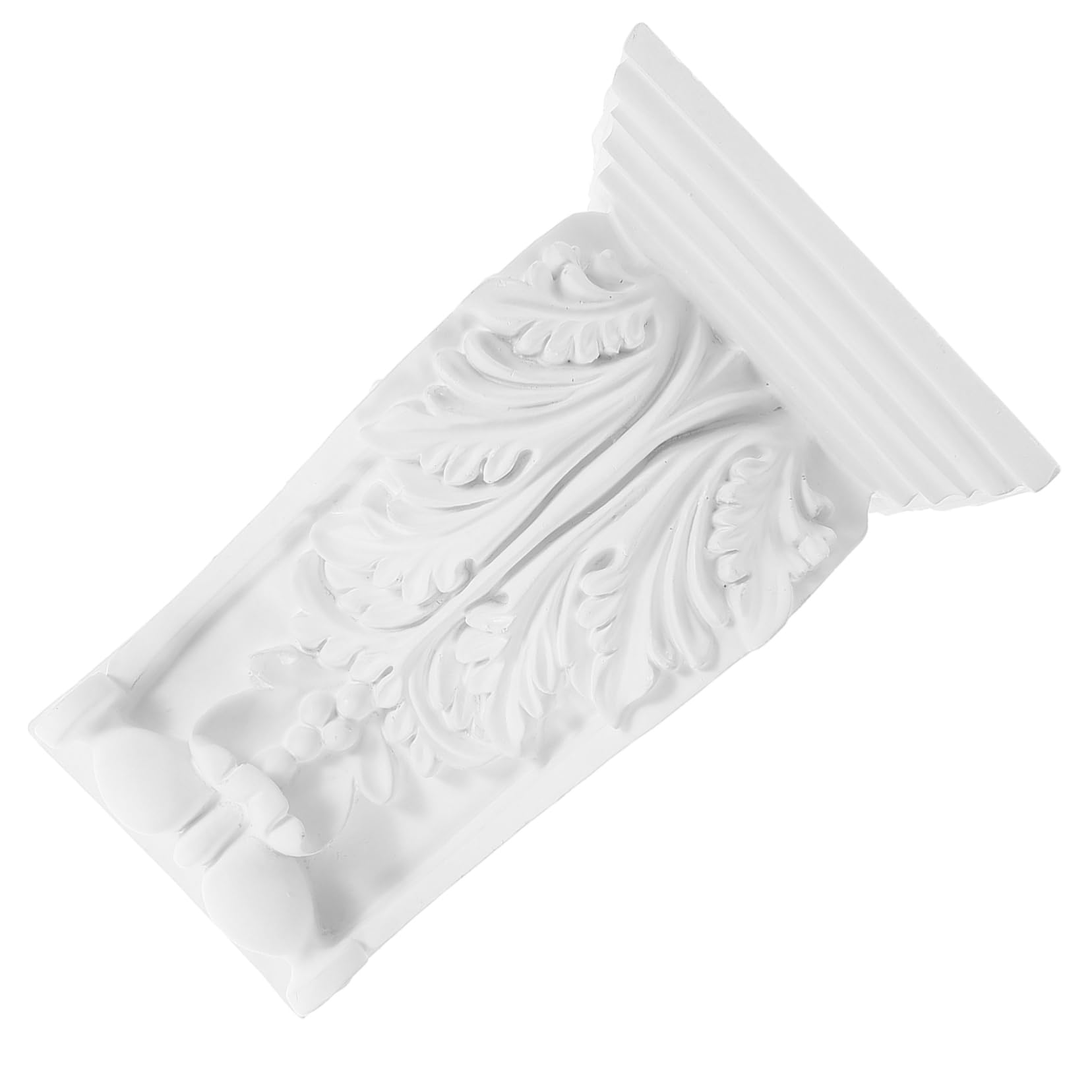 2 Pezzi Modanatura Decorativa Angolare PU per Decorazioni Murali Design Facile Installazione per Interni