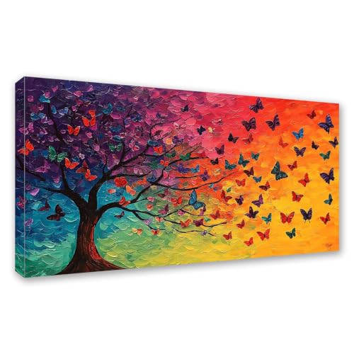 DIY strass point de croix art arbre coloré, le cadeau créatif idéal en peinture diamant
