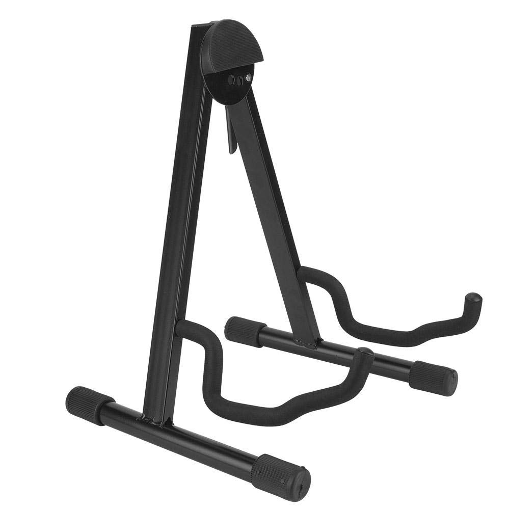 Soporte portátil para guitarra, soporte de marco para guitarra con almohadilla de espuma, accesorio para instrumentos musicales para el hogar, iglesias, 35,5 x 30,5 x 39,9 cm
