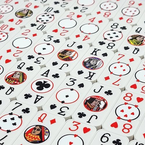 Cardian Poker Dominoes, Dos Tonos, Plástico Durable miniatura 6