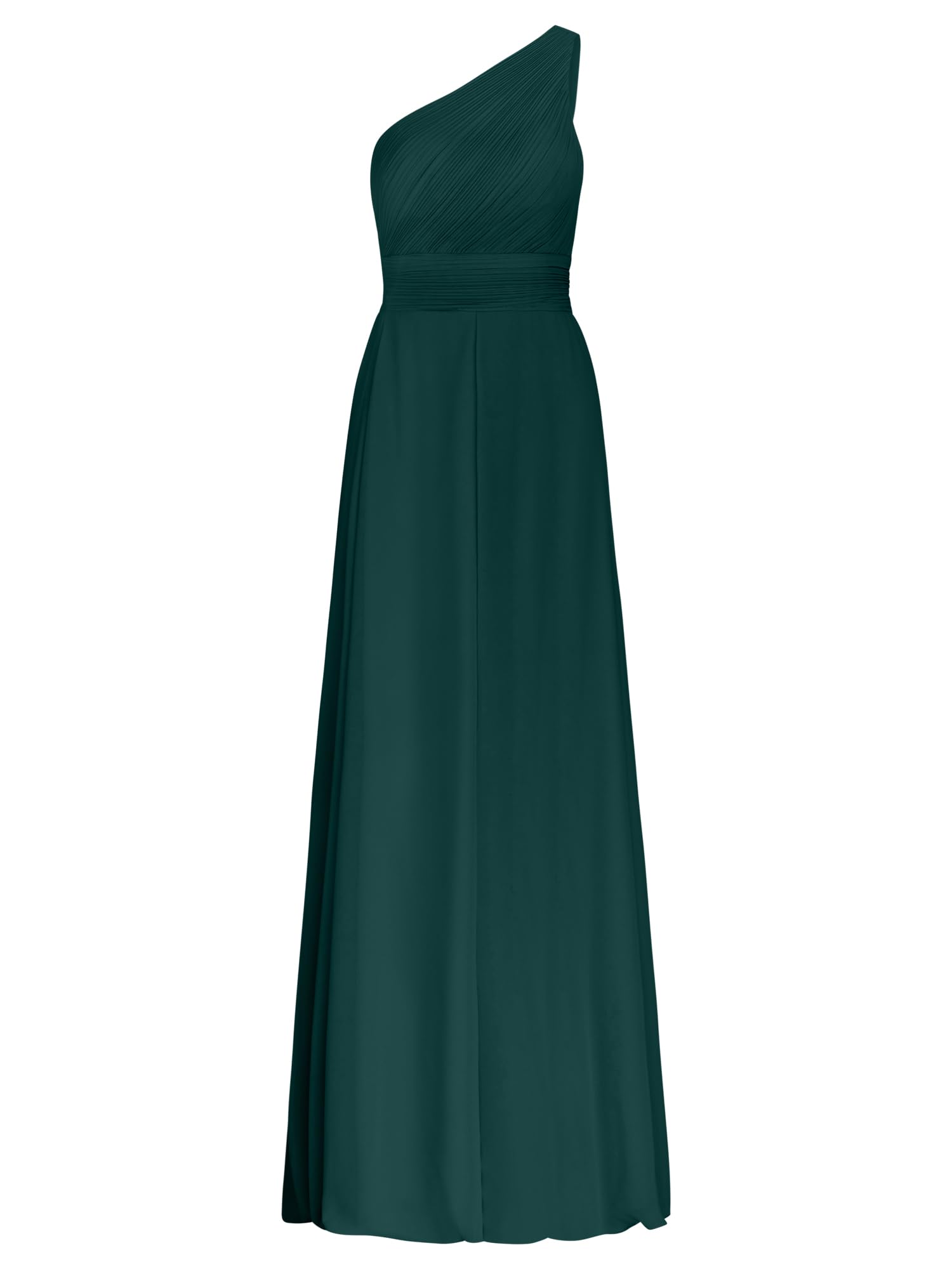 APART Fashion Apart Abendkleid mit Plissee-Drapierung Vorne Vestido de Noche, Verde Esmeralda, 42 Mujeres