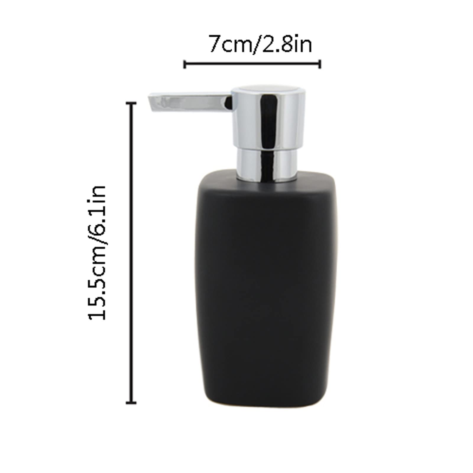 Dispensador de Jabón Líquido Dispensador de jabón Cerámica Mano SAPE Dispensador Loción Loción Botella Botella Dispensador de jabón con Bomba de dispensador de jabón for Baño Cocina Fregadero Oficina