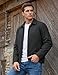TACVASEN Men's Jackets-Bomber Jacket Fall Casual Windbreaker Full Zip Casual Fashion Stylish Coats Dark Grey XL