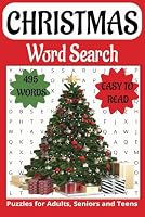 CHRISTMAS inspired word search book: Book is 6 X 9 inches,110 pages with 55 Puzzles and 495 words with mostly easy to read print. Each puzzle contains ... vertically, diagonally, forward, or backward. B0F5VVZY9Z Book Cover
