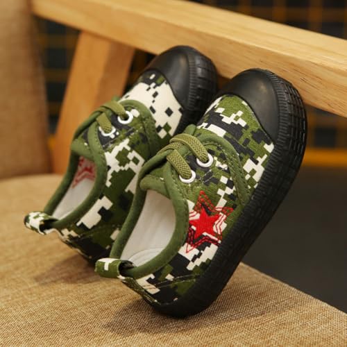Kids Retro Camouflage Canvas Shoes Outdoor Sports Tennis Sneakers for Boys Girls4
