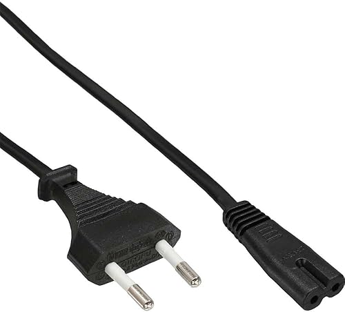 InLine Netzstecker auf Euro Buchse Netzkabel 1m Schwarz InLine Netzstecker auf Euro Buchse Netzkabel 1m Schwarz
