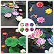 MagiSel 6 Stück Schwimmende Blumen, Künstliche Seerosen, Seerose Lotusblüte, schwimmend Lotusblüten, 10cm Teichpflanzen Künstlich, für Teiche Dekoration Gartenterrasse Pool Aquarium Dekoration