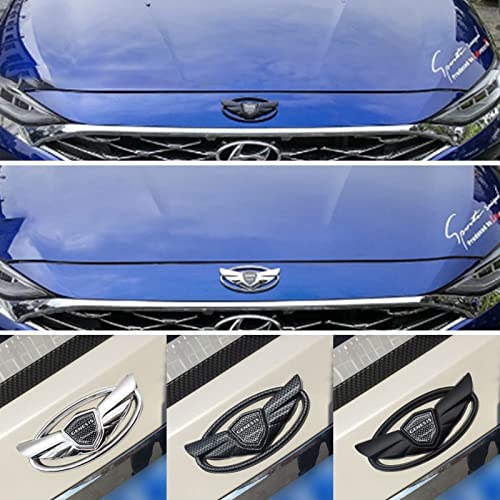 Image of Genesls Coupe 3D Front Rear Emblem,The Art of Speed Vintage Nameplate Badge Compatible with Genesls 2010-2017(Chrome)