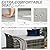 Brightpeak 90 Gallon Patio Storage Bench, Outdoor Wicker Deck Box with Cushion, PE Rattan Box with Handles (Grey)