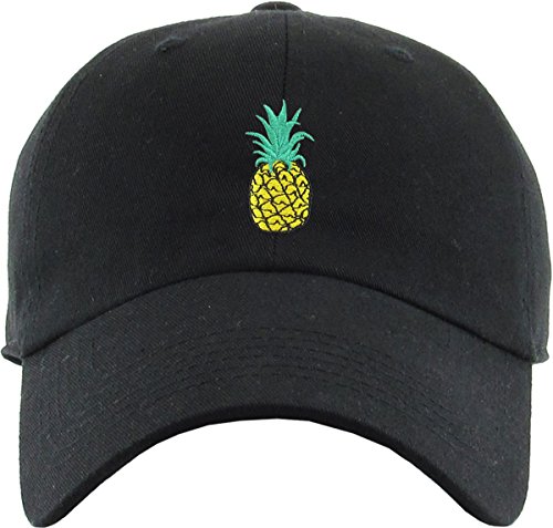 Image of KBETHOS Daddy Dad Hat Pineapple Vacation Baseball Cap Vintage Distressed Classic Polo Style Adjustable