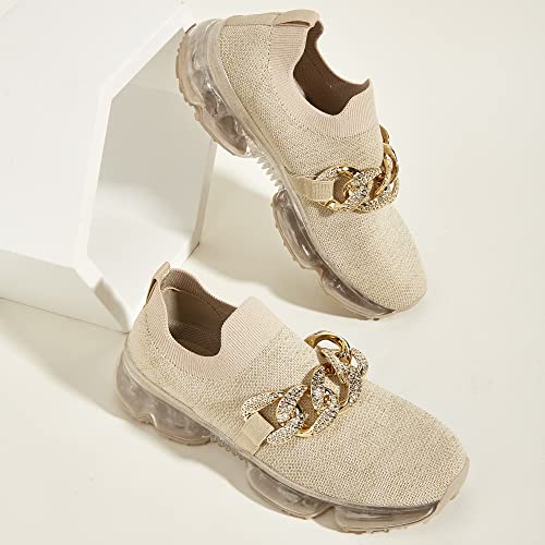 Image of LUCKY STEP Women Air Cushion Fashion Sneakers Breathable Casual Comfortable Lightweight Walking Shoes