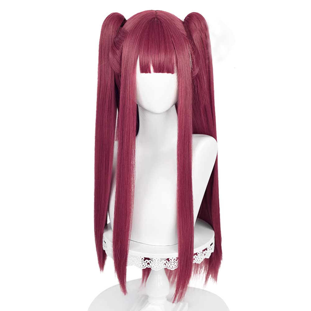 osseoca Kitagawa Marin - Peluca larga lacia y realista, pelo sintético diario, cubierta de cabeza completa, para uso diario, lindo, anime, Halloween, carnaval, exposición, cómics, cosplay, pelo natural COS, pelucas con flequillo (Kitagawa Marin-DROSE)