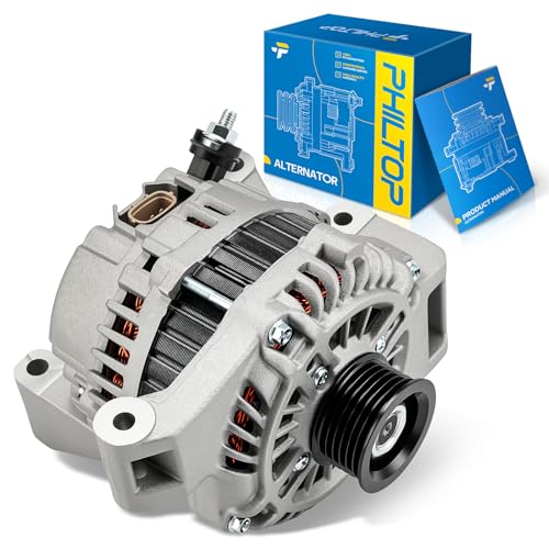 Image of PHILTOP 100A Alternator for Mazda 3 2.0L 2010-2013 | Fits 2010-2013 Mazda 3 2.0L. 100A direct replacement alternator with OE-style fit and reliable charging.