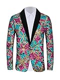 Mens Sequin Sparkly Blazer Suit Disco Prom Shiny jacketfor Dinner Party Stage Banquet Bright colorfulHalloween Sparkling Fall