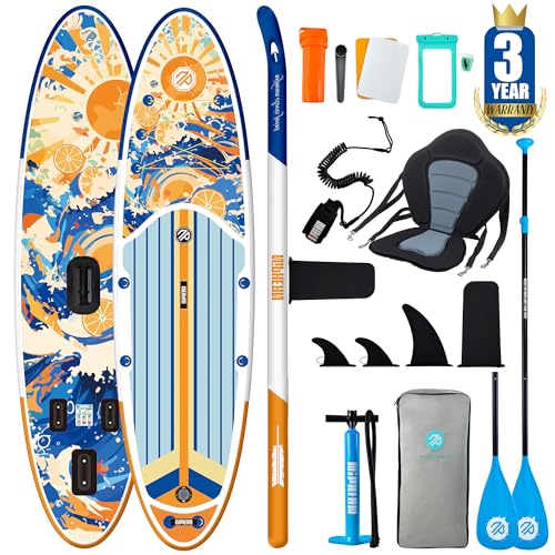 Niphean Tabla Paddle Surf Hinchable para Adultos con Todos los Accesorios, 320cm Paddle Surf Hinchable para Todos los Niveles, Sup Capacidad 200kg para 2 Personas, Stand up Paddle Board con Asiento