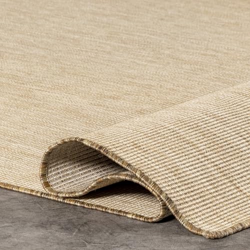 Alfombra runner nuLOOM Outdoor 2' x 6' marrón miniatura 5