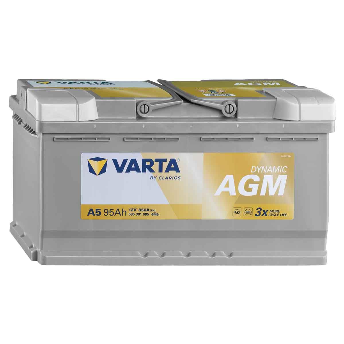 VARTA Batería 95, Ah 850, A/​EN 595901085K262 L 353mm B 175mm H 190mm Compatible con VW Passat B8 Variant 3G5, CB5 Passat B7 Variant 365 Passat B6 Variant 3C5 Multivan T5 7HM, 7HN, 7HF, 7EF, 7EM, 7EN