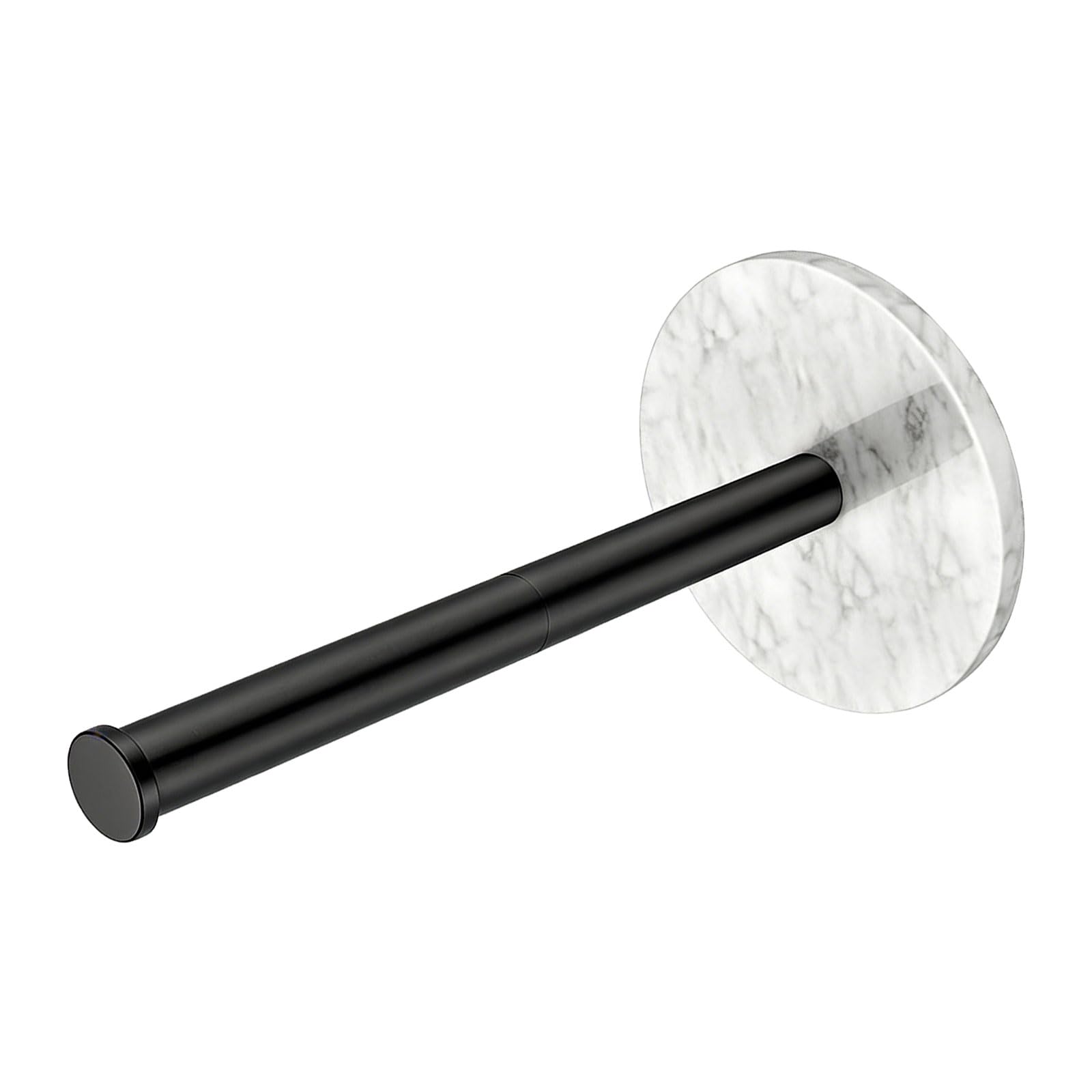 Space Saving Multiple Functional Kitchen Paper Towel Rack with Marble & Metal Designs Roll Holder for Kitchen Countertops Grip Tissue Stand