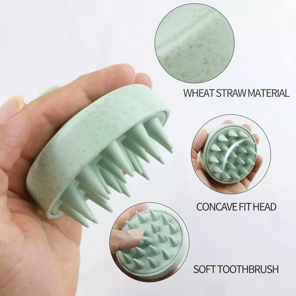 Image of andheld Manual Scalp Massager Silicone Shower Shampoo Brush for Hair Washing, Head, Body, Scalp Shower(Multicolor)